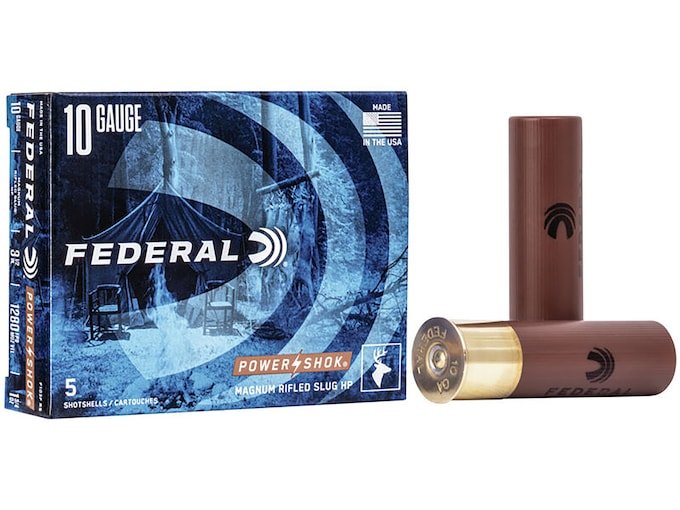 Federal Power-Shok 10 Gauge Rifled Slug 3-1/2" 1-3/4oz
