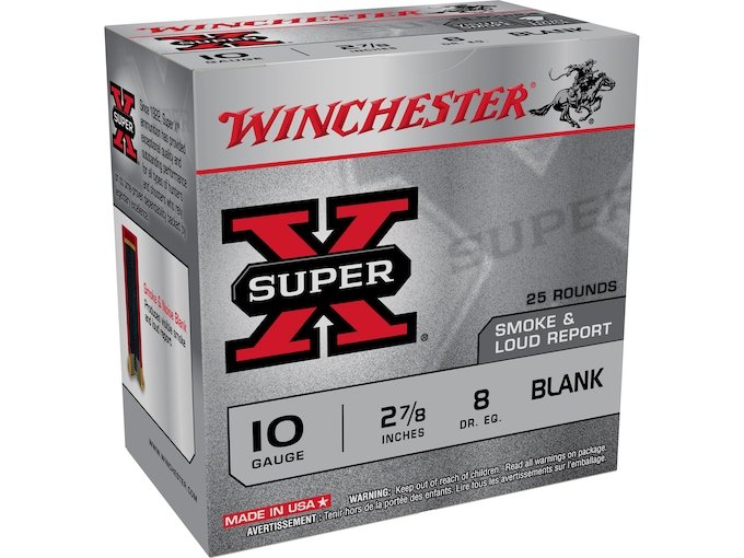 Winchester Super-X Black Powder Blank 10 Gauge Ammo 2-7/8" Blank