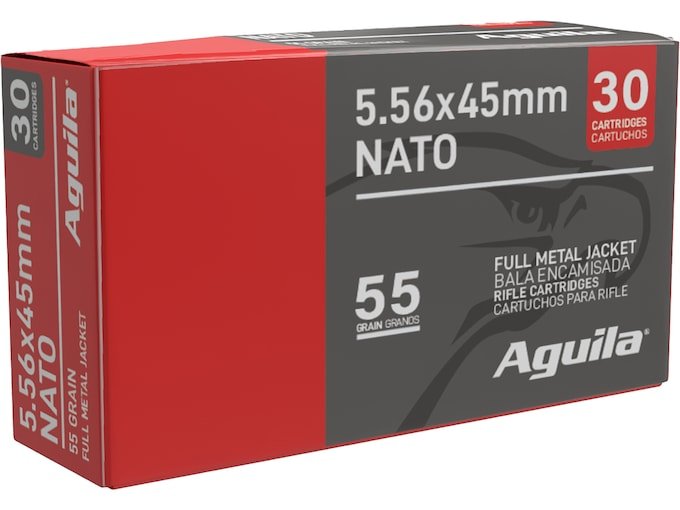 Aguila 5.56x45mm NATO Ammo 55 Grain Full Metal Jacket Battle Pack