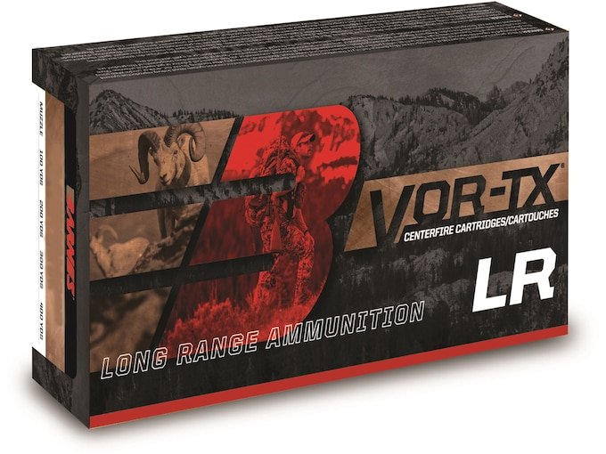 Barnes VOR-TX Long Range 338 Remington Ultra Magnum Ammo 250 Grain Barnes Long Range X (LRX) Polymer Tip Lead Free
