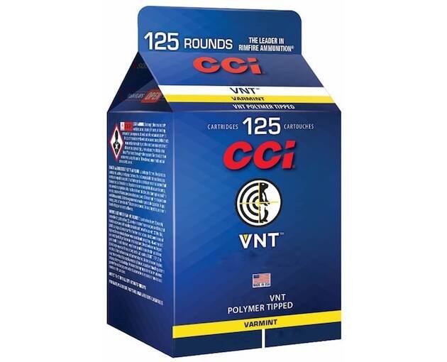 CCI VNT 17 Hornady Magnum Rimfire (HMR) Ammo 17 Grain Polymer Tip