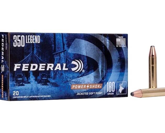 Federal Power-Shok 350 Legend Ammo 180 Grain Jacketed Soft Point