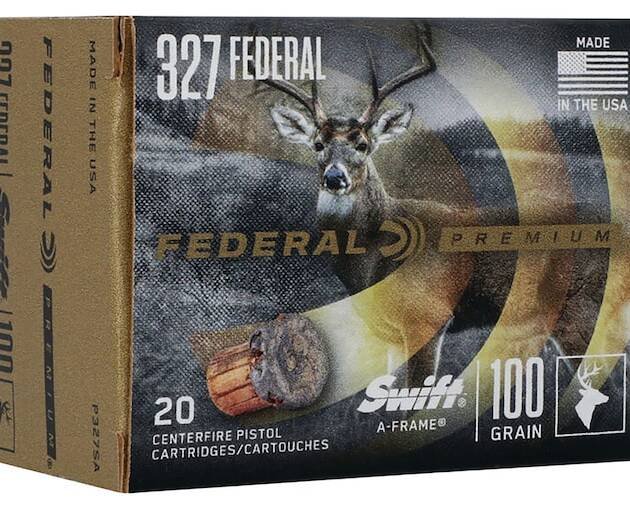 Federal Premium 327 Federal Magnum Ammo 100 Grain Swift A-Frame Jacketed Hollow Point