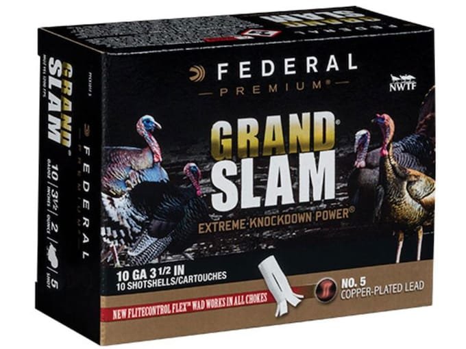 Federal Premium Grand Slam Turkey 10 Gauge Copper Plated Lead Ammo