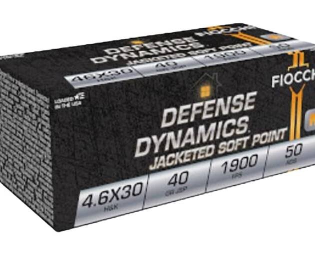 Fiocchi 4.6x30mm HK Ammo 40 Grain Jacketed Soft Point