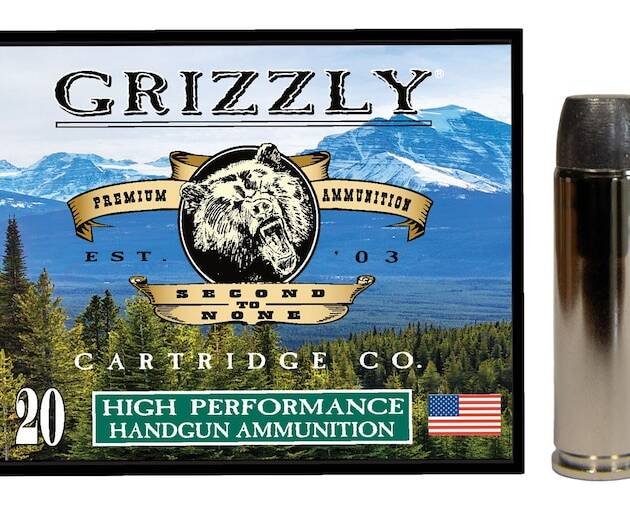 Grizzly Cartridge Bear Load 500 S&W Magnum Ammo 440 Grain Flat Nose