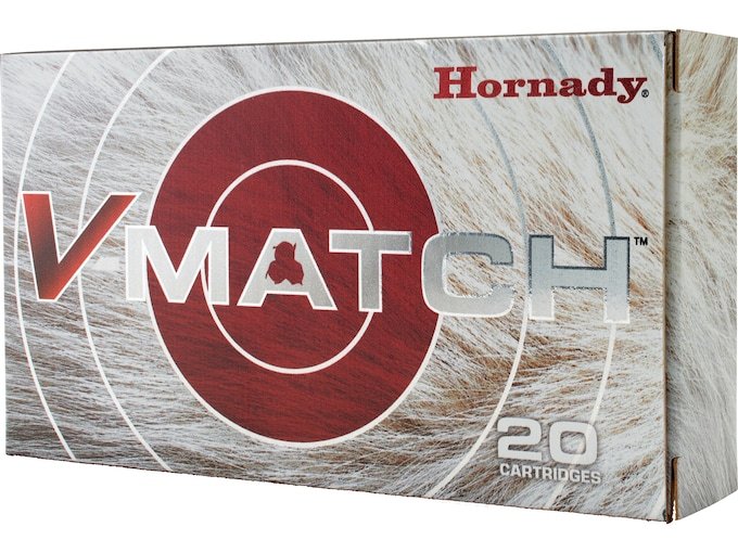 Hornady V-Match 25 Creedmoor Ammo 95 Grain ELD-VT Polymer Tip