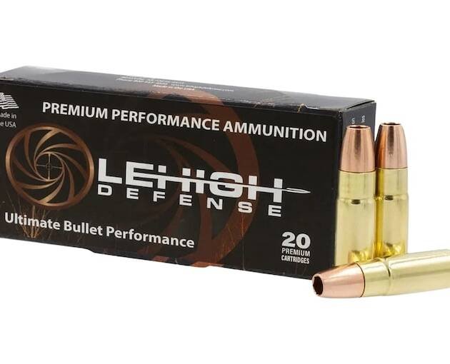 Lehigh Defense Controlled Fracturing 458 Socom Ammo 300 Grain Fragmenting Hollow Point Lead Free