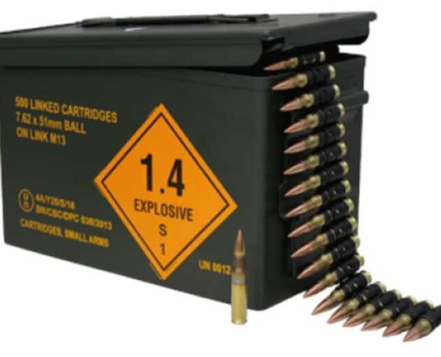 Magtech M80 Ball Linked 7.62x51mm NATO Ammo 148 Grain Full Metal Jacket Ammo