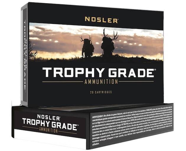 Nosler Trophy Grade 22 Creedmoor Ammo 70 Grain Nosler AccuBond Polymer Tip