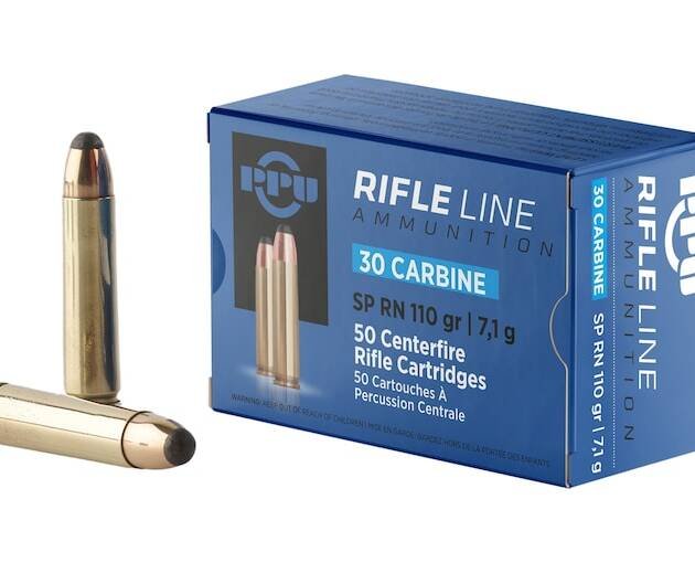PPU 30 Carbine Ammo 110 Grain Jacketed Soft Point