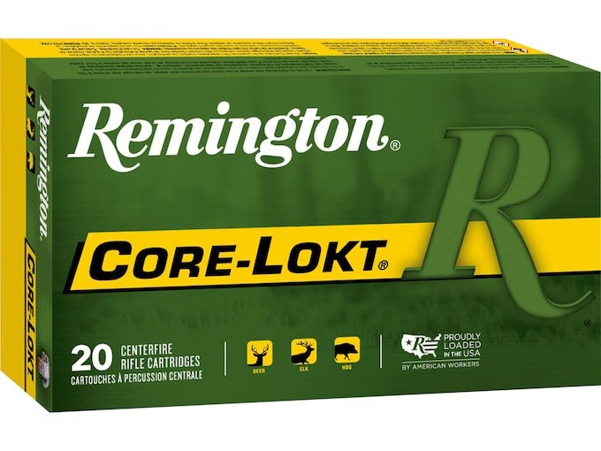 Remington Core-Lokt 264 Winchester Magnum Ammo 140 Grain Jacketed Soft Point Box