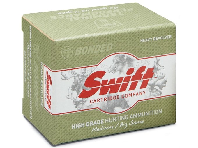 Swift High Grade Heavy Revolver 500 S&W Magnum Ammo 325 Grain Swift A-Frame Bonded Jacketed Hollow Point
