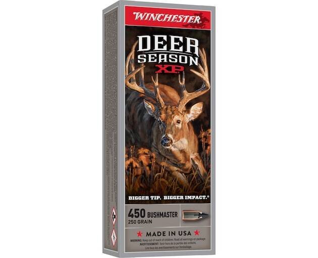 Winchester Deer Season XP 450 Bushmaster Ammo 250 Grain Winchester Extreme Point Polymer Tip