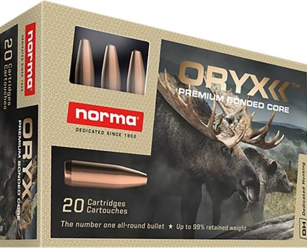Norma Oryx 35 Whelen Ammo 250 Grain Bonded Jacketed Soft Point