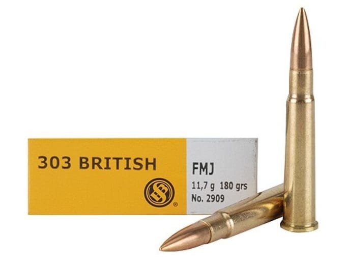Sellier & Bellot 303 British Ammo 180 Grain Full Metal Jacket