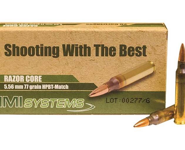 IMI Razor Core 5.56x45mm NATO Ammo 77 Grain Sierra MatchKing Hollow Point