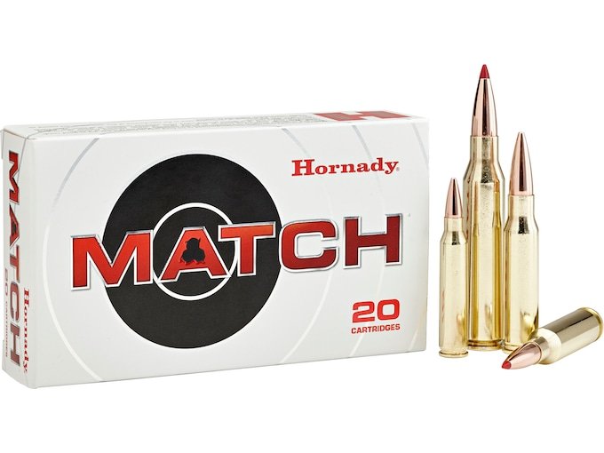 Hornady Match 6.5 Creedmoor Ammo 147 Grain Hornady ELD Match Polymer Tip Box of 500
