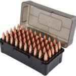 Caldwell AK Mag Charger Flip-Top Ammo Box 7.62x39mm 500-Round Plastic Black and Smoke 5 Pack - Image 2