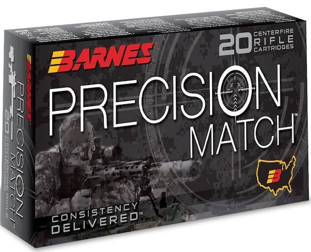 Barnes Precision Match 6.5 Creedmoor Ammo 140 Grain Barnes Open Tip Match Jacketed Hollow Point Box of 500