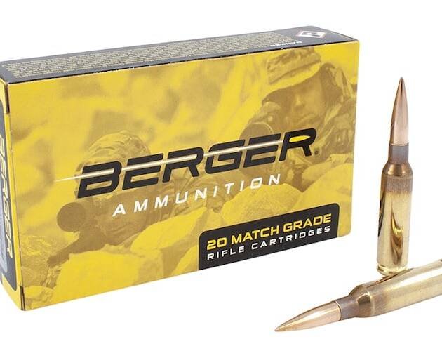 Berger Match Grade 6.5 Creedmoor Ammo 130 Grain Berger Hybrid OTM Tactical Jacketed Hollow Point Box of 500