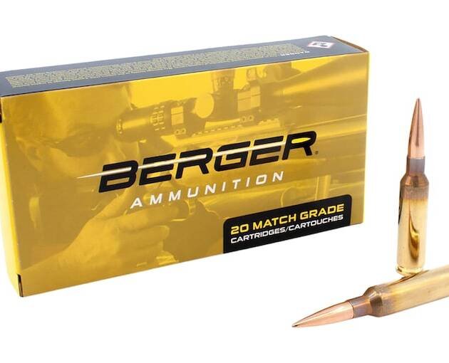 Berger Match Grade 6.5 Creedmoor Ammo 144 Grain Berger Hybrid Target Jacketed Hollow Point Box of 500