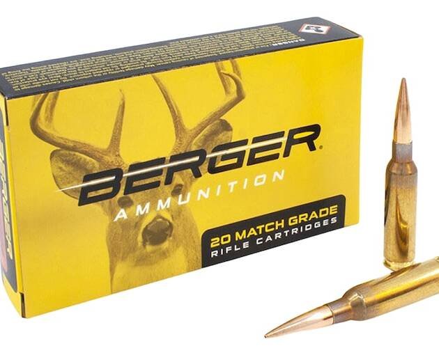 Berger Match Grade 6.5 Creedmoor Ammo 156 Grain Berger Elite Hunter Jacketed Hollow Point Box of 500