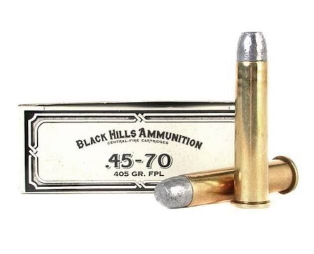 Black Hills Cowboy Action 45-70 Government Ammo 405 Grain Flat Nose Box of 300