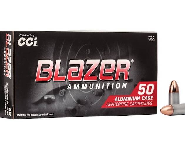 Blazer 9mm Luger Ammo 115 Grain Full Metal Jacket Box of 1000