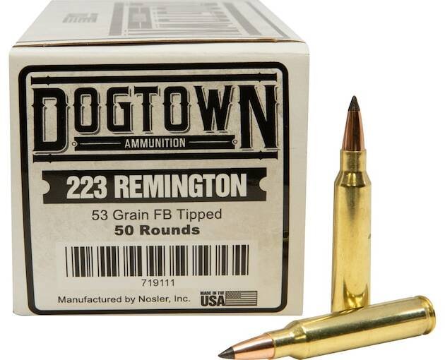 Dogtown 223 Remington Ammo 53 Grain Polymer Tip Box of 500