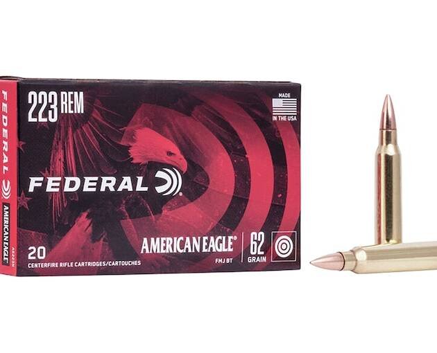 Federal American Eagle 223 Remington Ammo 62 Grain Full Metal Jacket Box of 1000