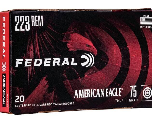 Federal American Eagle 223 Remington Ammo 75 Grain Full Metal Jacket Box of 1000