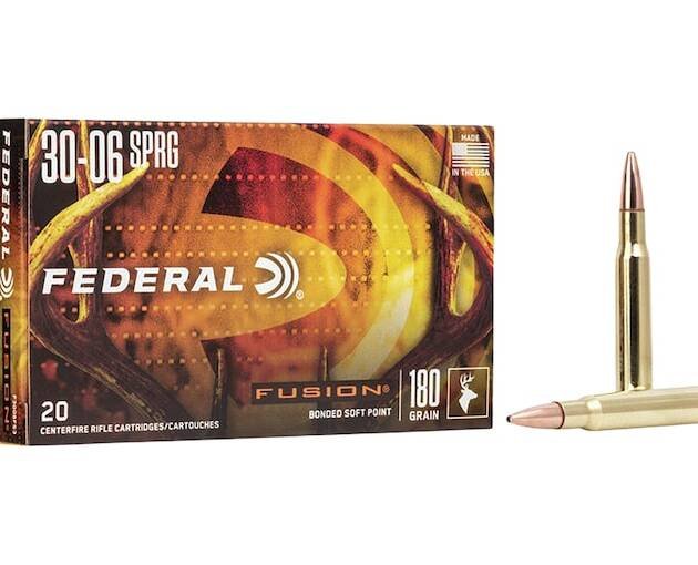 Federal Fusion 30-06 Springfield Ammo 180 Grain Bonded Round Nose Box of 500