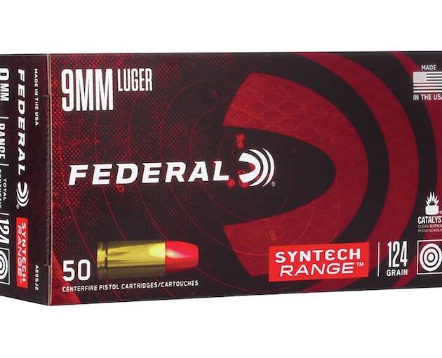 Federal Syntech Range 9mm Luger Ammo 124 Grain Federal TSJ Total Synthetic Jacket (TSJ) Box of 1000