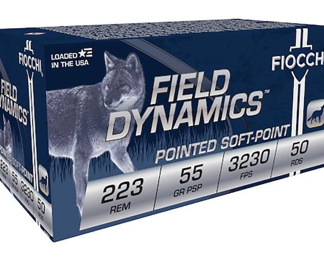 Fiocchi Field Dynamics 223 Remington Ammo 55 Grain Jacketed Soft Point Box of 1000