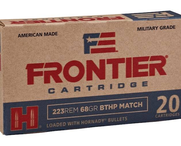 Frontier Cartridge Military Grade 223 Remington Ammo 68 Grain Hornady Match Jacketed Hollow Point Box of 1000