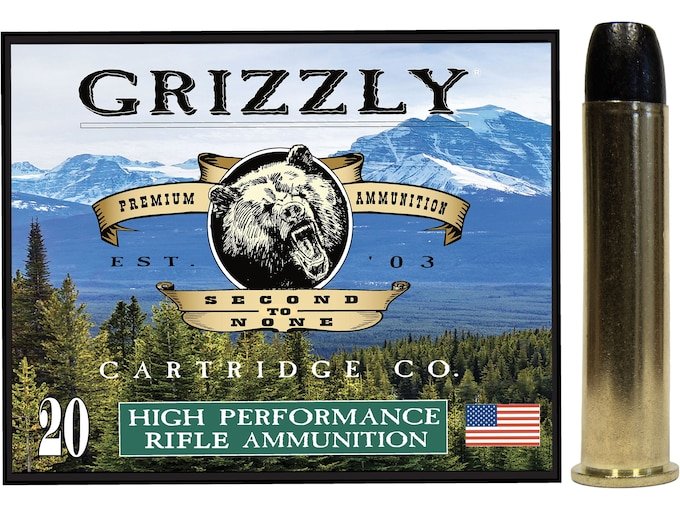 Grizzly Cartridge Cowboy 45-70 Government Ammo 405 Grain Flat Nose Box of 500