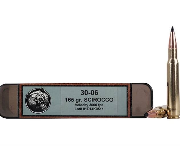 Grizzly Cartridge Trophy Grade 30-06 Springfield Ammo 165 Grain Swift Scirocco II Bonded Polymer Tip Box of 500