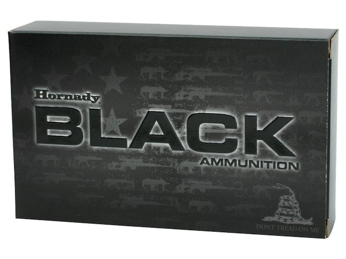 Hornady Black 223 Remington Ammo 75 Grain Hornady Match Jacketed Hollow Point Box of 1000
