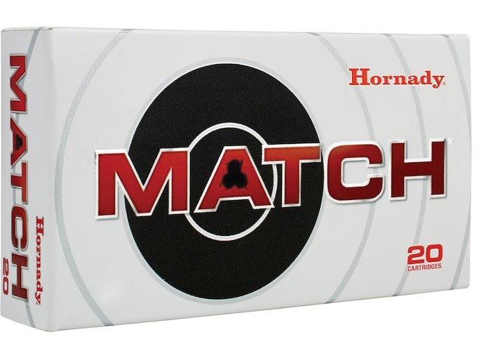 Hornady Match 308 Winchester Ammo 178 Grain Jacketed Hollow Point Box of 500