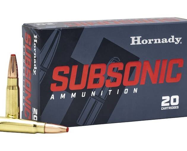 Hornady Subsonic 7.62x39mm Ammo 255 Grain Hornady Sub-X Polymer Tip Box of 500