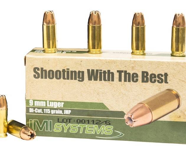 IMI 9mm Luger Ammo 115 Grain Jacketed Hollow Point Box of 1000