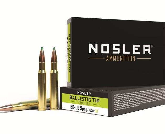 Nosler BT 30-06 Springfield Ammo 165 Grain Nosler Ballistic Tip Polymer Tip Box of 500