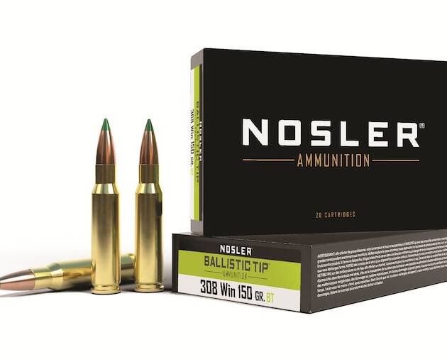 Nosler BT 308 Winchester Ammo 150 Grain Nosler Ballistic Tip Polymer Tip Box of 500
