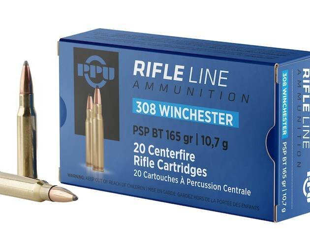 PPU 308 Winchester Ammo 165 Grain Jacketed Soft Point Box of 500