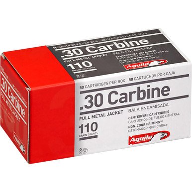Aguila Rifle Ammo 30 Carbine 110 gr. FMJ