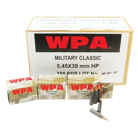 Wolf Performance Military Classic 55 gr Soft Point 5.45x39mm Ammo