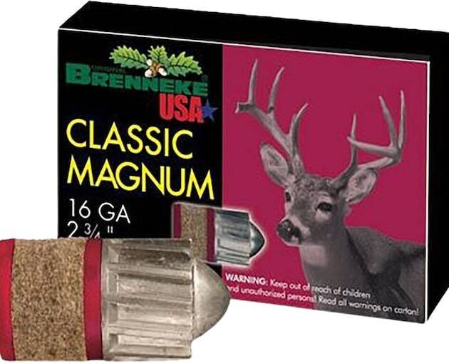Brenneke Classic Magnum 16 Gauge Rifled Slug 2-34