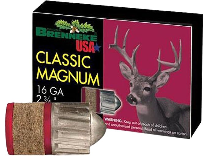 Brenneke Classic Magnum 16 Gauge Rifled Slug 2-34