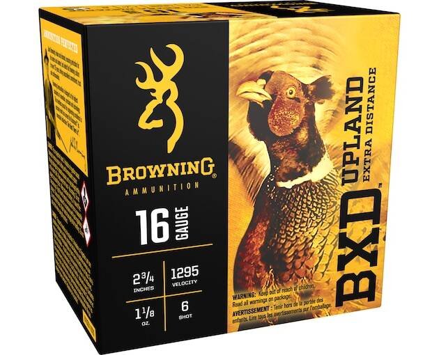 Browning BXD Upland 16 Gauge Nickel Plated Lead Ammo